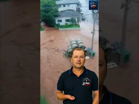 AGORA À TARDE! FORTE ENXURRADA ASSUSTA MORADORES EM VERÊ, NO PARANÁ!