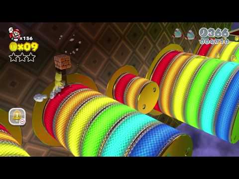 SM3DW 🌈 Star-1 Rainbow Run All Stars & Stamp スーパーマリオ3Dワールド Super Mario 3D World Gameplay Walkthrough