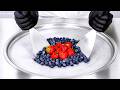 ASMR Ice Cream Rolls Strawberry Blueberry
