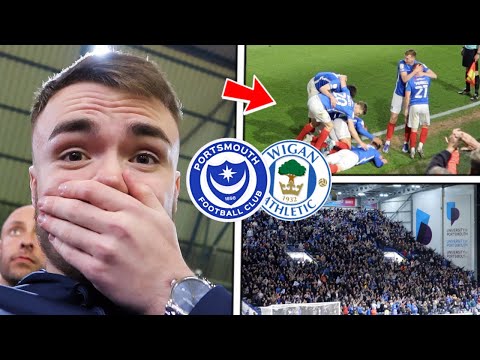 PORTSMOUTH vs WIGAN ATHLETIC | 3-2 | UNBELIEVABLE SCENES AND LAST MINUTE WINNER AT FRATTON!