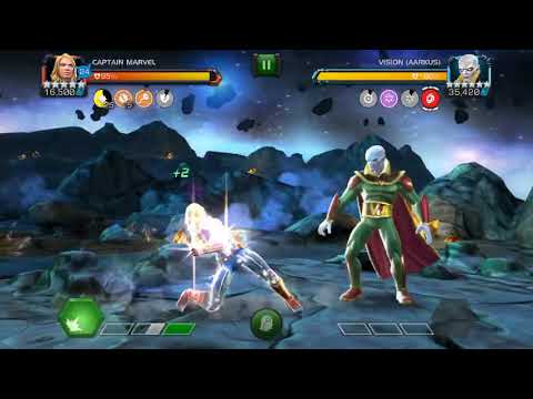 Captain Marvel vs Vision Aarkus in less than 30 seconds