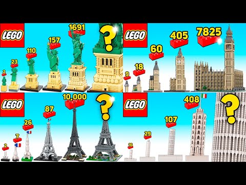 LEGO City Landmarks in Different Scales - Comparison (Compilation)