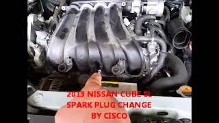 nissan cube spark plug change