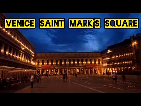 St.Marks Square At Night Most Beautiful Square In The World