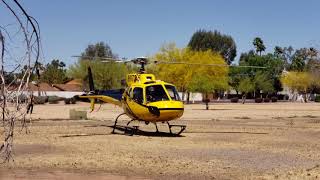 Hellicopter Take Off During Healthy Kids Day at the YMCA