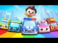 Five Little Cars Come to Rescue | Police Car, Ambulance + More Kids Songs | Neo's World | BabyBus