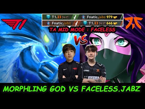 23savage Morphling 12K MMR vs Fnatic Jabz Templar Assassin MIDLANE Mode Faceless Dota 2 Gameplay