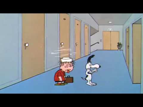 Linus going through blanket withdrawl. (A Boy Named Charlie Brown)