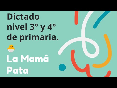 Dictado La Mamá Pata. Nivel 3º y 4º de primaria