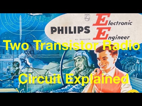 Philips Electronic Engineer EE08 1966 - 2 Transistor Radio Explanation - F-J's Physics - Video 236