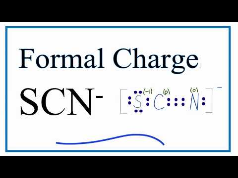 How to Calculate the Formal Charges for SCN- (Thiocyanate)