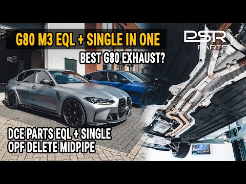 BEST SOUNDING MIDPIPE BMW G8X M3 M4 Equal Length & SINGLE Hybrid OPF Delete Midpipe LOUD SOUND