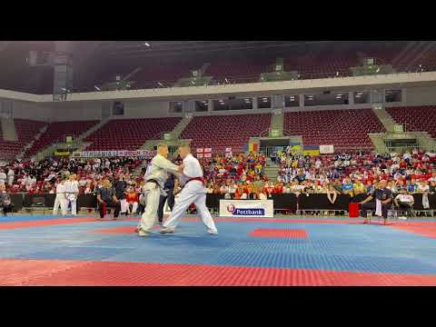 WKO U21 EC, Final -80 Samuel Hallas (Denmark) - Denys Ladoshkyn (Ukraine, aka)