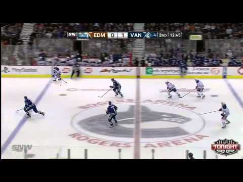 Canucks vs Oilers Highlights 4/4/13