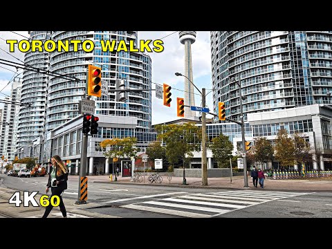 Downtown Toronto Weekday Morning Walk - October 23, 2020