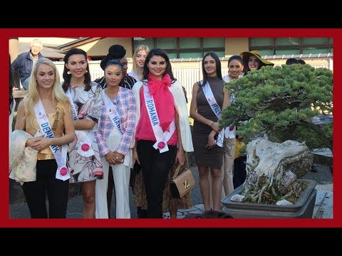 Miss International 2019 Delegates Visit Omiya Bonsai Art Museum