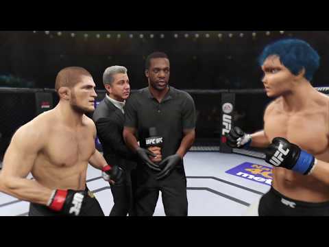 Khabib vs. Crazy Anime (EA Sports UFC 2) - Champion Fight ☝️🦅
