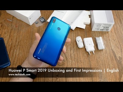 Huawei P Smart 2019 Unboxing and First Impressions | English