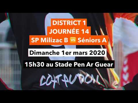 🚨 À l’affiche | District 1 : SP Milizac B 🆚 Séniors A ⚽️