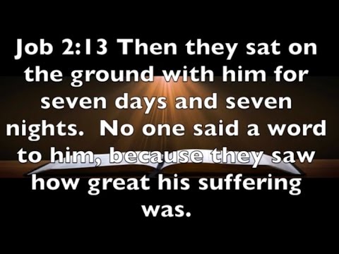 Job 2:13 The Ministry of Presence