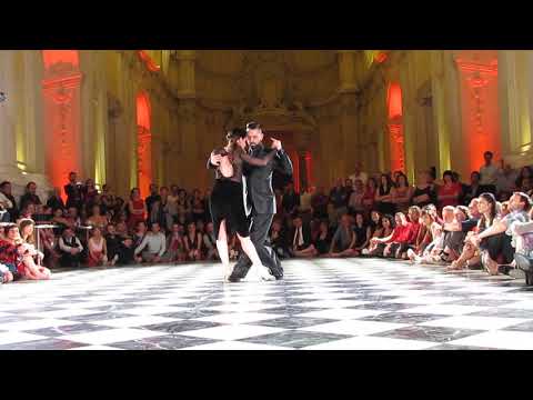  Javier Rodriguez  and  Fatima Vitale  are  dancing  to  the  tango  "  A La Gran Muneca  "  by  Carlos di Sarli  at  Torino Tango Festival  in  2019