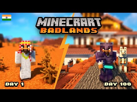 Surviving 100 Days in BADLANDS Minecraft?!