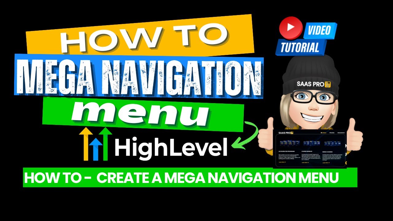 How to Create A Mega Navigation Menu on GoHighLevel (GHL) Website