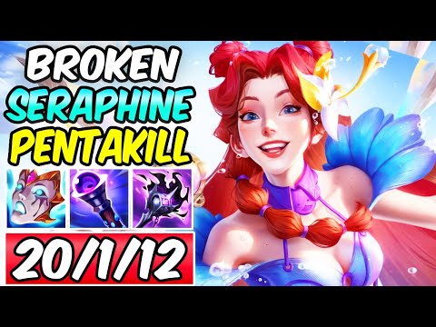 THIS SERAPHINE COMBO IS SO BROKEN - PENTAKILL! ABSURD DAMAGE | New Build & Runes | League of Legends