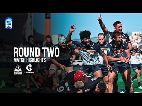 ACT Brumbies vs Crusaders | Round Two | Super Rugby Pacific Match Highlights