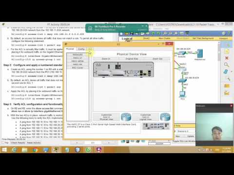 9.2.1.10 Packet Tracer Configuring Standard ACLs