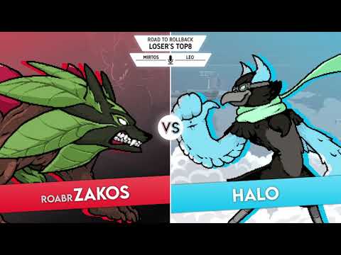 R2R #1 Zakos (Sylvanos) vs Halo (Wrastor) Loser's Top8 - Rivals of Aether