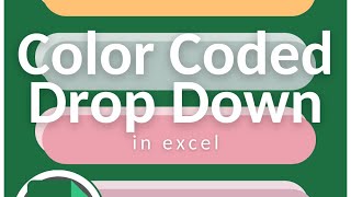 Color Coded Drop Down List in Excel‼️ #excel