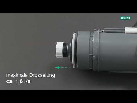 MEPA A31/B31 - Einstellung Spülstromdrossel