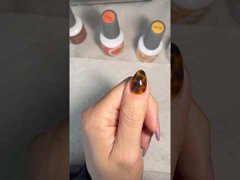 Tortoise shell nails #tortoise #nailart #nail #fypシ゚viral