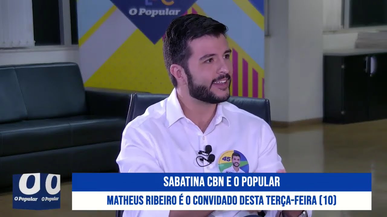 Sabatina com candidato à Prefeitura de Goiânia Matheus Ribeiro