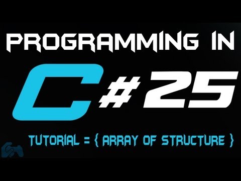 Programming in C Tutorial 25: Array of Structure [HD]