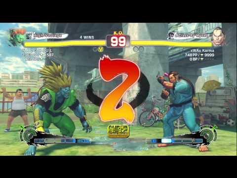 SSF4 AE N A Z G H OU L (Blanka) VS. xWAx Karma (Dan) Casuals