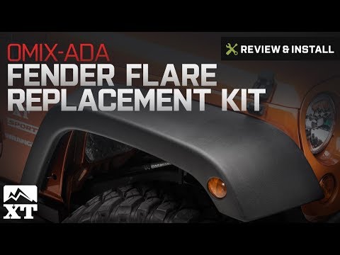 Jeep Wrangler (2007-2017 JK) Omix-ADA Fender Flare Replacement Kit, OE Style Review & Install