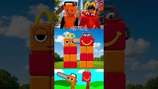 Incredibox Sprunki Chainsaw X Happy Meal - Falling Blocks Build Challenge!