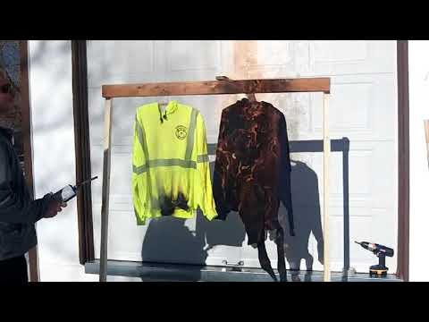 Longmont Fire FR High Vis vs Cotton Hooded Sweatshirt Burn