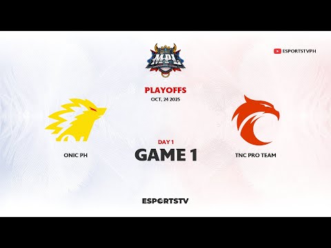 ONIC PH vs TNC Pro Team GAME 1 MPL PH S16 PLAYOFFS | TNC VS ONIC ESPORTSTV
