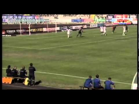 Gol Ettore Mendicino. Gubbio-Reggina 1-3