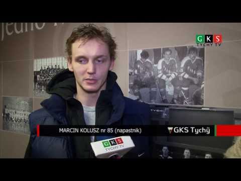Marcin Kolusz po meczu GKS Tychy - Aksam Unia Oświęcim 2:4 (0:2, 1:2, 1:0) (31. kolejka PHL)