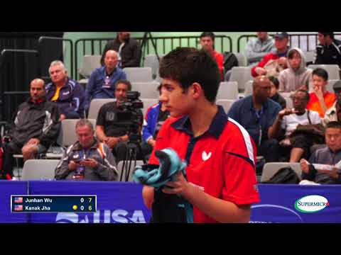 2017 US Open Men's Singles Rd16 -Junhan Wu v Kanak Jha (Full Match)