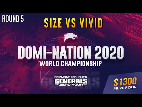 $1300 DOMI-NATION Tournament - Round 5 - Size vs ViViD - Generals Zero Hour Online Multiplayer