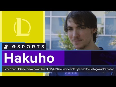 Hakuho and scarra break down EnVyUs' flex-heavy draft style and their set against Immortals