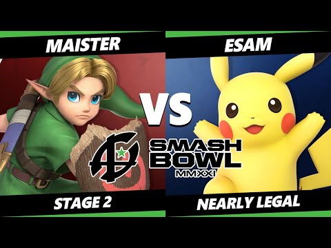 Smash Bowl MMXI Nearly Legal SSBU - Skittles (Young Link) Vs. ESAM (Pikachu) Smash Ultimate Stage 2