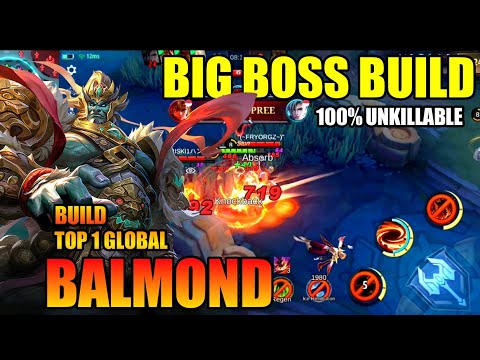 Big Boss Build 100% UNKILLABLE Build Top 1 Global Balmond ~Mobile Legends