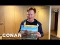 Conan Demonstrates How To Properly Sanitize Your Jigsaw Puzzle | CONAN on TBS
