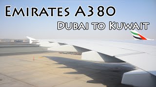 preview picture of video 'Emirates A380 - EK857 - Dubai to Kuwait (HD)'